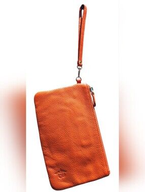 Handburg Butler Orange Wristlet
